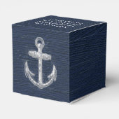 Nautical Anchor Navy Blue/White Bedankdoosjes (Achterkant)
