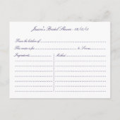 Nautical Anchor Navy Stripe Vrijgezellenfeest Rece Uitnodiging Briefkaart (Achterkant)