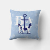 Nautical Anchor Nursery Decor Navy Blue Kussen (Achterkant)