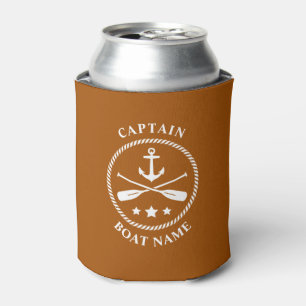 Nautical Anchor Oars Captain Your Boat Name Rusty Blikjeskoeler