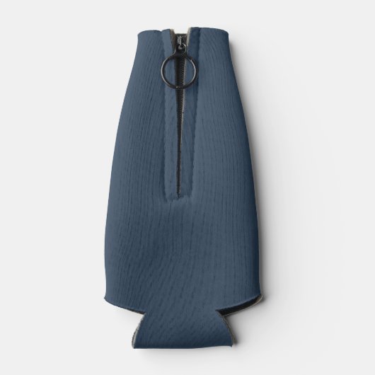 Nautical Anchor Oars Kapitein Uw Bot Naam Blauw Flesjeskoeler (Achterkant)