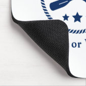 Nautical Anchor & Oars met kapitein Boat of naam Muismat (Hoek)