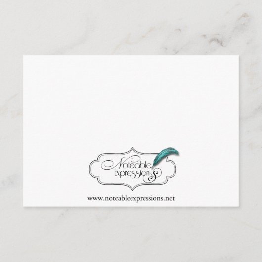 Nautical Anchor on Navy Wedding Insert Informatiekaartje (Achterkant)