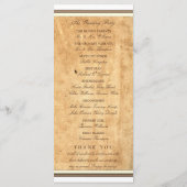 Nautical Anchor Paper Wedding Programme Programmakaart (Achterkant)