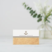 Nautical Anchor  Paper Wedding Website Informatiekaartje (Staand voorkant)