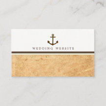 Nautical Anchor  Paper Wedding Website
