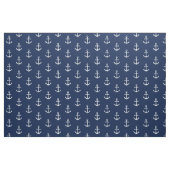 Nautical Anchor Pattern Marine White Stof (Fat Quarter)