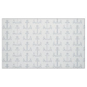 Nautical Anchor Pattern White Stof (Fat Quarter)