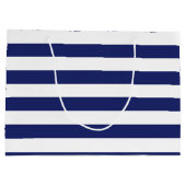 Nautical Anchor Personalized Birthday Large Cadeautasje (Achterkant)