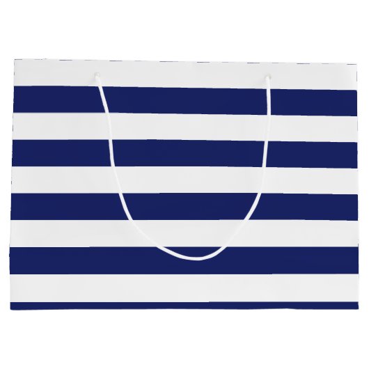 Nautical Anchor Personalized Birthday Large Cadeautasje (Achterkant)