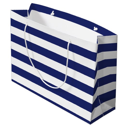 Nautical Anchor Personalized Birthday Large Cadeautasje (Achterkant Gekanteld)