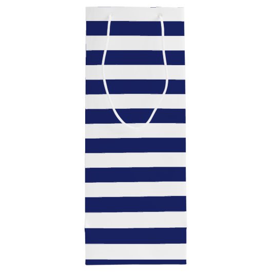 Nautical Anchor Personalized Birthday Wijn Cadeautas (Achterkant)