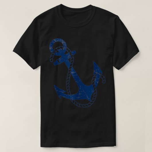 Nautical Anchor Pirate Zeilboot T-shirt (Design voorkant)