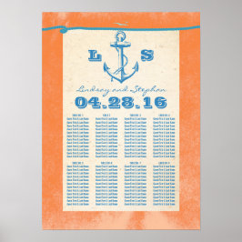 Nautical Anchor Poster for Weddings