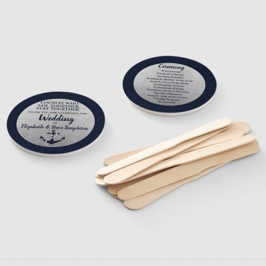 Nautical Anchor Program Fans Handwaaier (Niet-gemonteerd)