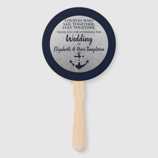 Nautical Anchor Program Fans Handwaaier (Voorkant)