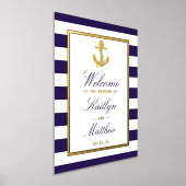 Nautical Anchor Real Folie Weddenschap Welkomsttek Folie Afdrukken (Laagn)