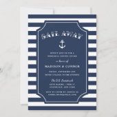 Nautical Anchor Rehearsal Dinner Invitation Kaart (Voorkant)