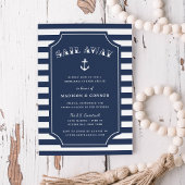 Nautical Anchor Rehearsal Dinner Invitation Kaart