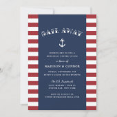 Nautical Anchor Rehearsal Dinner Invitation Kaart (Voorkant)