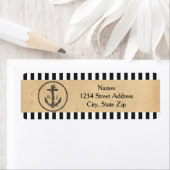 Nautical Anchor - Retouradreslabels Etiket (Insitu)