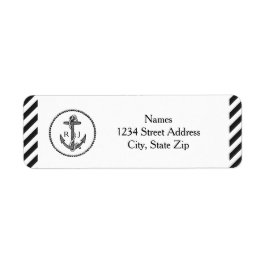  Nautical Anchor - Retouradreslabels Etiket