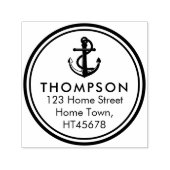 Nautical Anchor Return-adres Zelfinktende Stempel (Design)