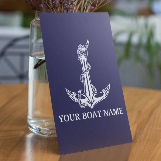 Nautical Anchor Rope Boat Name