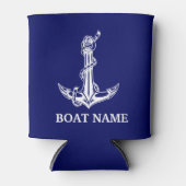  Nautical Anchor Rope Boat Name Blikjeskoeler (Voorkant)