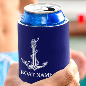 Nautical Anchor Rope Boat Name Blikjeskoeler