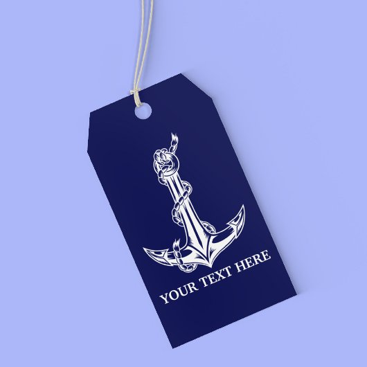 Nautical Anchor Rope Boat Name Cadeaulabel