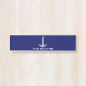  Nautical Anchor Rope Boat Name Deurbordje (Voorkant)