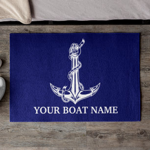  Nautical Anchor Rope Boat Name Deurmat