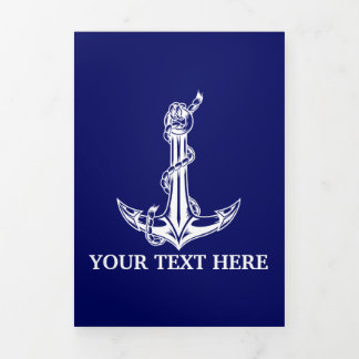  Nautical Anchor Rope Boat Name Drieluik Kaart