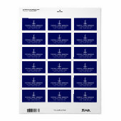  Nautical Anchor Rope Boat Name Etiket (Full Sheet)