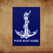  Nautical Anchor Rope Boat Name Flyer