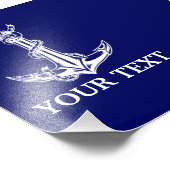  Nautical Anchor Rope Boat Name Foto Afdruk (Hoek)