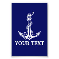 Nautical Anchor Rope Boat Name