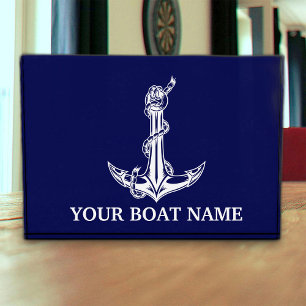 Nautical Anchor Rope Boat Name Fotoblokken