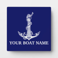 Nautical Anchor Rope Boat Name