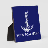  Nautical Anchor Rope Boat Name Fotoplaat (Voorkant)