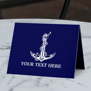 Nautical Anchor Rope Boat Name Kaart