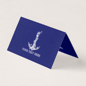  Nautical Anchor Rope Boat Name Kaart (Voorkant)