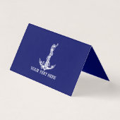  Nautical Anchor Rope Boat Name Kaart (Achterkant)