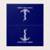  Nautical Anchor Rope Boat Name Kaart (Buitenkant ongevouwen)