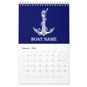  Nautical Anchor Rope Boat Name Kalender (Feb 2026)