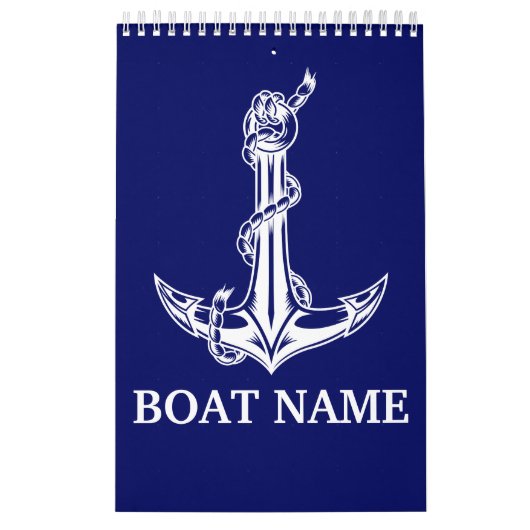  Nautical Anchor Rope Boat Name Kalender (Hoes)