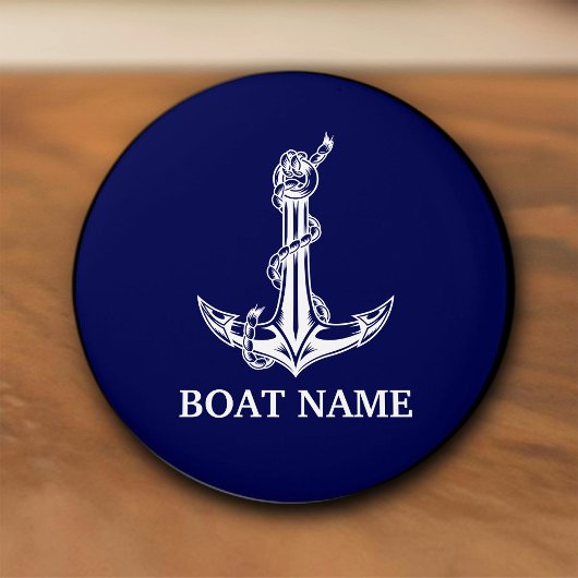  Nautical Anchor Rope Boat Name Keramische Knop