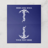  Nautical Anchor Rope Boat Name Klantenkaartje (Buitenkant ongevouwen)