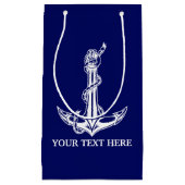 Nautical Anchor Rope Boat Name Klein Cadeauzakje (Voorkant)